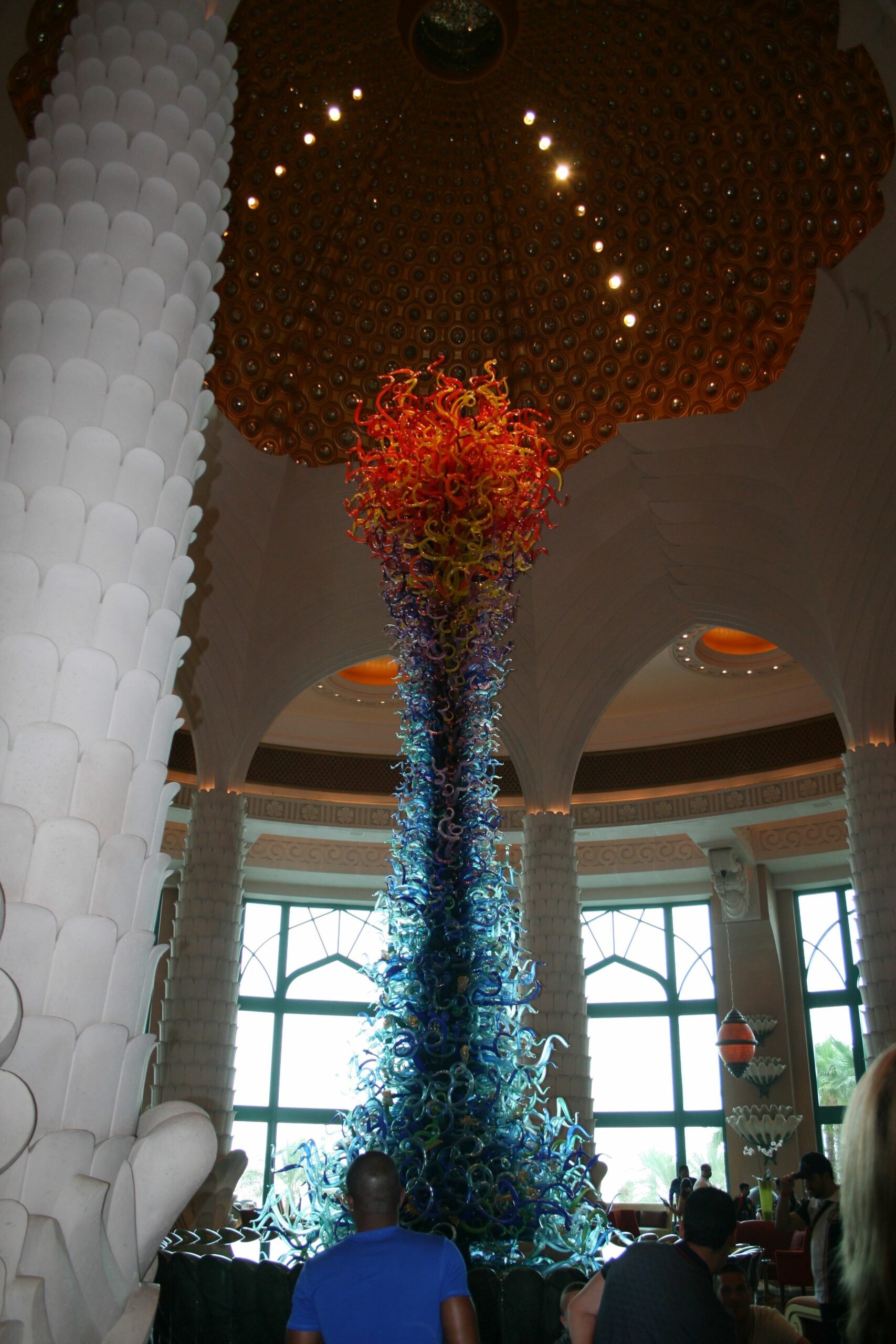 Murano-Glaslüster im Foyer Hotel Atlantis